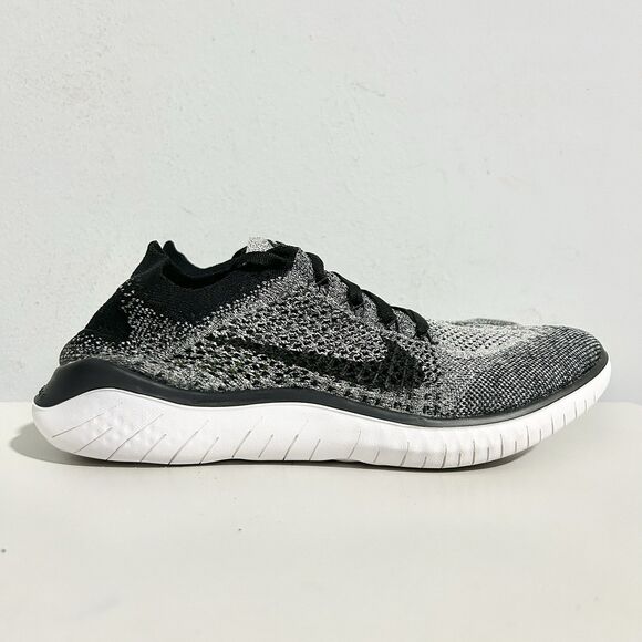 Nike Free RN Flyknit 2018 “Black White” Men’s Size 9 Lifestyle Running Shoes main image 6